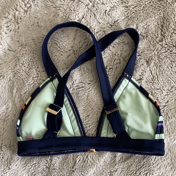 Ted Baker bikini top size one with adjustable straps navy - Picture 2 of 2